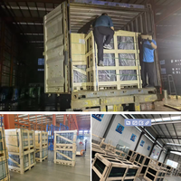 CHANGYI Rotura térmica y patrón de rejilla decorativa Estilo de oscilación moderno Ventanas abiertas de manivela de aluminio duraderas