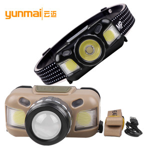 XPE COB Headlamp Rechargeable Built In Battery Zoom Sensing Lightweight Mini For Outdoor <b>Camping</b> Hiking - Product Image 4