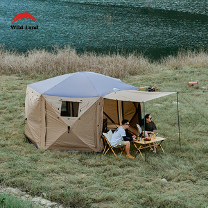 Carpa de Campamento <span class=keywords><strong>Wild</strong></span> Land Hub Screen House 600 Lux, Gazebo Grande para Acampar al Aire Libre, Impermeable para Caza - Product Image 6