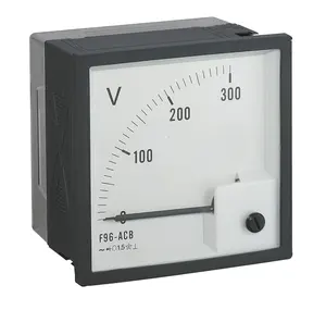 Custom Electrical AC DC Single / 3 Phase 96mm 90 Degree Scale Volt Meter Voltmeter for Marine Ships