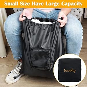 Trọng lượng nhẹ và mở rộng túi giặt cho du lịch nhỏ bẩn quần áo lưu trữ với dây kéo Polyester dây kéo túi - Product Image 4