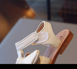 Pu Leather Sweet Girls <b>Sandals</b> Anti-slip Bowknot Girls Princess <b>Sandals</b> Soft Soled <b>Sandals</b> for Kids Girl - Product Image 5