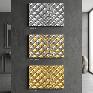 Azulejos de baño de ducha modernos de 30x45cm, azulejos decorativos de cerámica con diseño de flores 3D de 300x450mm, azulejos interiores de suelo y pared de 12x18 - Product Image 4