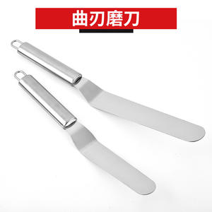 Spatule à gâteau en acier inoxydable 6 8 10 12 pouces, couteau à beurre à manche droit, grattoir, outil de démoulage, forme rectangulaire - Product Image 3