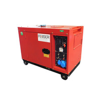 Générateur diesel refroidi par air Feeser P-D6-S/230-S5, groupe électrogène synchrone insonorisé, 50 Hz, 498 cm, Stage V, AVR, démarreur électrique