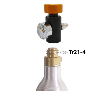 Adaptateur de remplissage pour bouteille cylindrique, station de remplissage, adaptateur marche/arrêt pour Sodastream, remplissage rapide, manomètre 3000 psi, QD 8 mm - Product Image 5