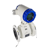 Flow Meter Magnetik Stainless Steel Dn100 Output Pulsa RS485/RS232 Berflens Akurasi Tinggi Berperingkat IP68 untuk Air Laut, Limbah Cair