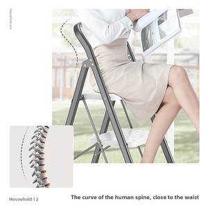 Échelle d'intérieur télescopique <span class=keywords><strong>pliable</strong></span> à cadre en A à usage domestique multifonctionnelle petit escalier d'escalade à trois quatre <span class=keywords><strong>marches</strong></span> épaissi - Product Image 4