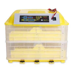 HHD Dual power DC 12V 112 capacity chicken quail bird egg incubators automatic 96 to 150 eggs incubator hatching machine