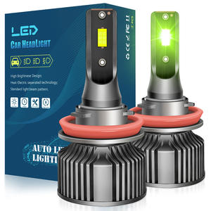 Internet-Famoso Verde Limón H11 y <span class=keywords><strong>H3</strong></span> Luces <span class=keywords><strong>LED</strong></span> antivaho Alto brillo 9006 PSX24WPSX26W 881 12V Nueva condición - Product Image 4