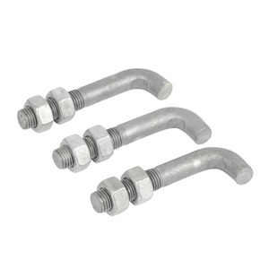 Grade 8.8 HDG L Foundation Right Angle Bolt Hanger Bolt Shape Hook l Type <b>Concrete</b> Anchor Bolt - Product Image 5