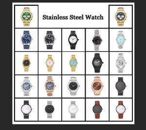Reloj de Cuarzo Geneva de Acero Inoxidable para Hombre, Personalizado al por Mayor, OEM ODM, con <span class=keywords><strong>Precio</strong></span> de Fábrica - Product Image 2