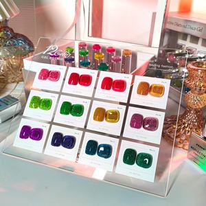 JTING TPO Hema Muestra Gratuita Diseño 12 Colores Colección de Esmaltes de Gel Reflectantes Disco Set Láser Personalizado en Caja Esmalte de Uñas en Gel Tarjetas Gratis - Product Image 3