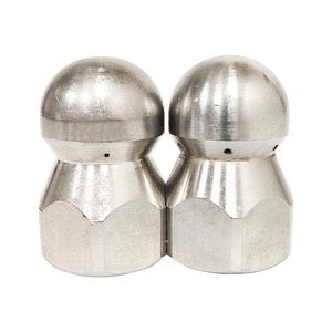 Boquilla de limpieza de desagües de acero inoxidable de 1/2 pulgada, 60L, 1 frontal y 6 traseras, chorro de alta presión para alcantarillado, núcleo cerámico tipo <span class=keywords><strong>torpedo</strong></span> - Product Image 4