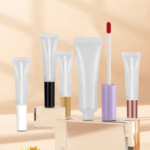 Tubo Exprimible para Brillo Labial, Tubos Vacíos para Aceite Labial, Bálsamo Labial, Envase para Brillo Labial con Pincel OEM - Product Image 1