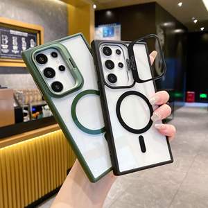 पारदर्शी पीसी जेल फोन मामले में एंटी-शॉक टीपू पीसी बंपर धातु फ्रेम धारक कवर - Product Image 1