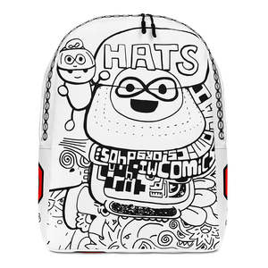 Cómics IW # Mochila Minimalista para Estudiantes 48, Bolsa de Viaje con Diseño de Dibujos Animados - Product Image 1