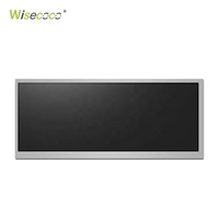 Layar panel display mobil otomotif TFT LCD IPS LVDS 12,3 inci 1920x720 untuk iklan, dengan pengontrol nirkabel WiFi dan papan Android.