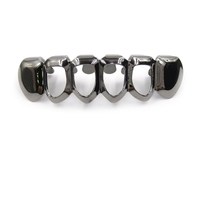 Grilles dentaires préfabriquées Hip Hop sans nickel, port sécurisé, plaquées or, visage ouvert, ensemble premium K9 solide