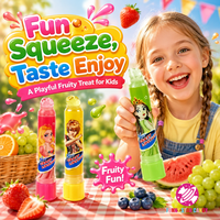 Vente en gros de bonbons liquides Crazy Hair Lipstick, saveur de fruits sucrés, forme de princesse, bonbons en gelée pour enfants