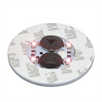 Autocollants adhésifs lumineux LED en acier inoxydable pour bouteilles et verres, directement de l'usine, pour ambiance de bar, impression de logo personnalisée disponible
