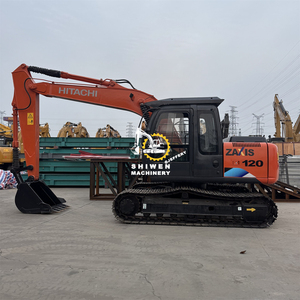 Used Hitachi ZX120 12ton Crawler Excavator with Motor Secondhand Earthmoving Work ZX130 ZX135 ZX200 <b>for</b> Sale - Product Image 2