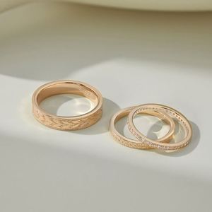 Dylam Classic Design Women Men <b>Couple</b> Jewelry <b>Ring</b> S925 Silver Dazzle 5A Cubic Zirconia Diamond Lover Bridal Engagement <b>Rings</b> - Product Image 5