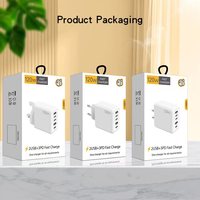 Chargeur mural rapide 120W avec câble, bloc d'alimentation, prise, 5 ports USB, station de charge, adaptateur multiprise, type C et port de charge