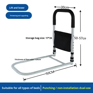 Barra de apoyo ligera para la seguridad en el dormitorio, pasamanos junto a la cama para personas mayores - Product Image 6