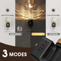 Lumière à détecteur de mouvement LOHAS 180 °   Veilleuse murale rotative avec détecteur de mouvement pour salle de bain et chambre à coucher