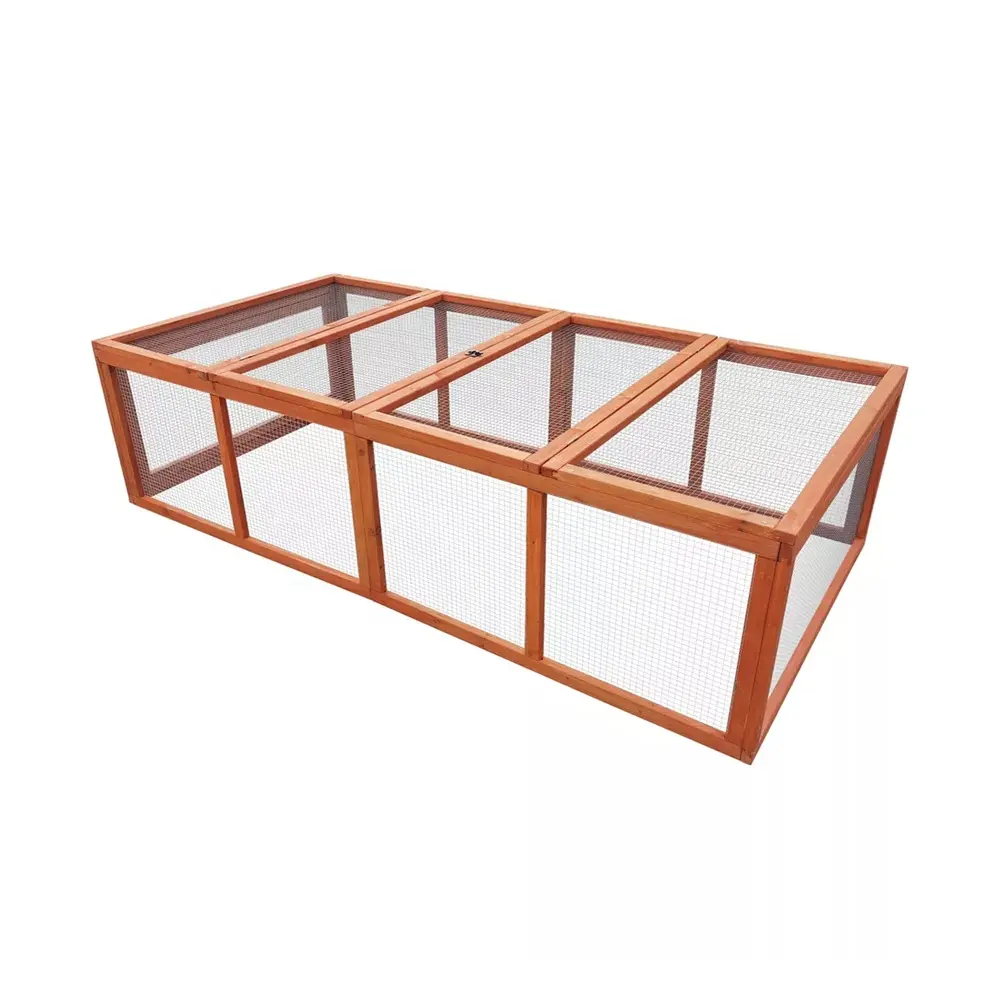 Outdoor Rabbit Cage Madeira Rabbit Hutch Extensão Run para Venda