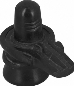 ANURAG HANDICRAFT Modern Marble Shiva Lingam Idol Black Stone Shivling Statue for Hindu Temple Home Decor Pooja <b>Mandir</b> Spiritual - Product Image 2