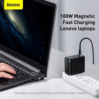 Kabel Isi Daya Laptop Lenovo Seri Magnetik Seng Tipe C Ke DC Square Port 100W