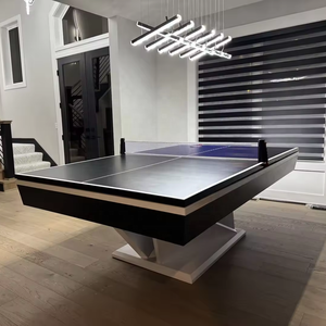 Mesa de <span class=keywords><strong>Billar</strong></span> Convertible de Madera Sólida Personalizada de Fábrica Wanyaju, Mesa de <span class=keywords><strong>Billar</strong></span> 3 en 1 de Diseño Moderno para Interiores de 8 pies con Superficie de <span class=keywords><strong>Ping</strong></span> <span class=keywords><strong>Pong</strong></span> - Product Image 2