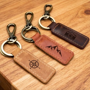 PERSONALIZED GIFT, <strong>Leather</strong> KEYCHAIN, Coordinates <strong>Key</strong> <strong>Chain</strong> Gift For Birthday Keyfob - Product Image 1
