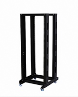 Rack ouvert à deux colonnes et double rail de 19 pouces, 12U, 550*600*600MM, en acier laminé à froid SPCC, profondeur 600 mm, mobile.