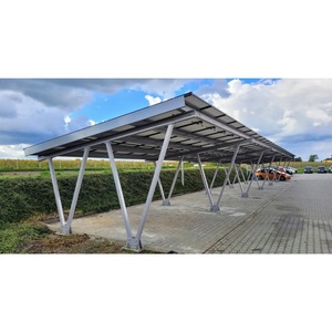 Structure de carport <span class=keywords><strong>solaire</strong></span> de conception OEM, légère, en aluminium, installation rapide, abri de stationnement, poteau en forme de W - Product Image 2