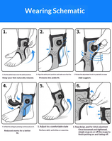 Équipement d'entraînement orthopédique pour la chute de la cheville, Correcteur d'éversion du pied, Chaussures correctrices d'inversion et d'éversion, Unisexe