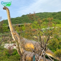Dinosaure animatronique grandeur nature Brachiosaurus à vendre, modèle réaliste avec tête et cou mobiles pour parc à thème Dino Park