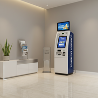 Kiosque de lecture de passeports à écran tactile de 19 pouces certifié pour le secteur bancaire, machine de change de devises Jinrui FCM-501S pour casino