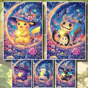 Póster Decorativo de Anime Pokémon, Pikachu, Charizard, Eevee, Impresión Shikishi Coleccionable, Póster de <span class=keywords><strong>Manga</strong></span> Japonés, Decoración de Pared para Mesa de Juego, Decoración de Habitación - Product Image 4