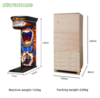 Machine de boxe arcade Dragon Fist avec accepteur de billets personnalisé, pour sports de combat, à monnayeur, pour intérieur, version anglaise