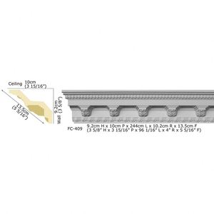 Tấm Ván Khuôn Polystyrene Cho Mái Vòm Nhà Tường Trang Trí Hồ Sơ Trần Crown <span class=keywords><strong>Tiles</strong></span> Moulding - Product Image 1