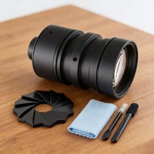 Lente <span class=keywords><strong>Objetivo</strong></span> Plano Convexo Esférico 0.5X, Vidrio Óptico para Microscopio Binocular, Revestimiento Anti-Reflejante, OEM/ODM, Enfoque Manual, 3D - Product Image 1