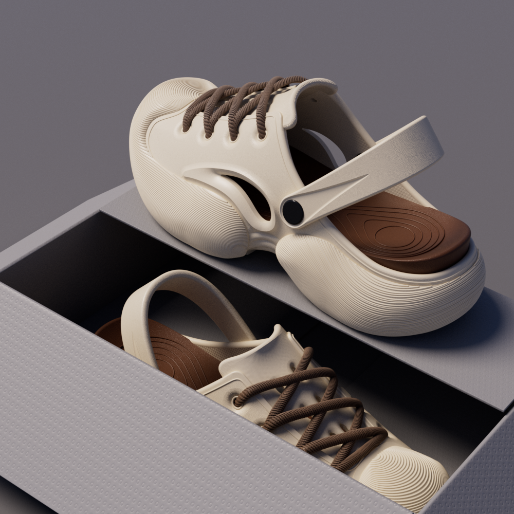 Caqui + Plantilla marrón + Cordones marrones