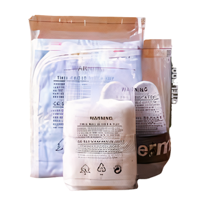 Alta calidad OEM Vietnam fábrica plástico personalizado ropa embalaje bolsas camiseta embalaje cremallera almacenamiento al por mayor - Product Image 6