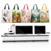 Imprimante automatique de sacs fourre-tout non tissés BNM WFBD01 pour l'industrie du shopping, machine à jet d'encre UV haute vitesse certifiée CE ISO, export