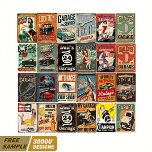 In Promozione: Targa in Metallo per Auto, Poster Vintage, Decorazione Murale Personalizzata, Placca Retrò Olio Motore, Targa in Ferro per Casa, Garage, Man Cave - Product Image 1