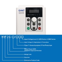 Variateur de fréquence Chint NVF2G triphasé à contrôle vectoriel sans capteur, 380V AC, pour compresseur, 7500W, IP20, type à faible charge