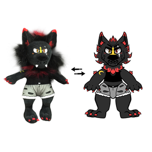 Costume en fourrure de loup gris réaliste et adorable, personnalisé en gros, jouets en peluche d'animaux sauvages OEM, peluches d'anime personnalisées - Product Image 3